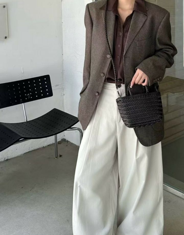 TROUVAILLE東大門實拍女裝新款真品26夏季單肩斜跨包牛皮TROUVAILLE單肩/斜跨包