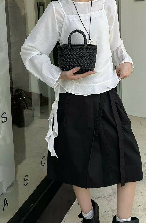TROUVAILLE東大門實拍女裝新款真品26夏季單肩斜跨包牛皮TROUVAILLE單肩/斜跨包