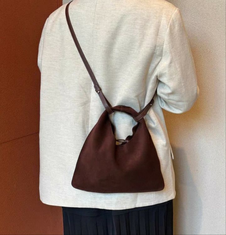 TROUVAILLE東大門代購女士新品推薦熱賣單肩斜跨包牛皮絨TROUVAILLE單肩/斜跨包