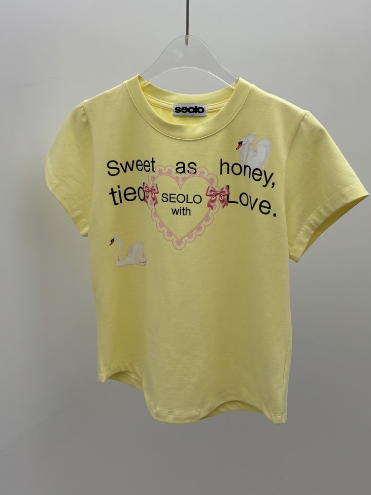 SEOLO韓國代購女裝新款推薦休閑人氣熱賣26夏季時尚真品T恤Seolo seoulT恤圖色1