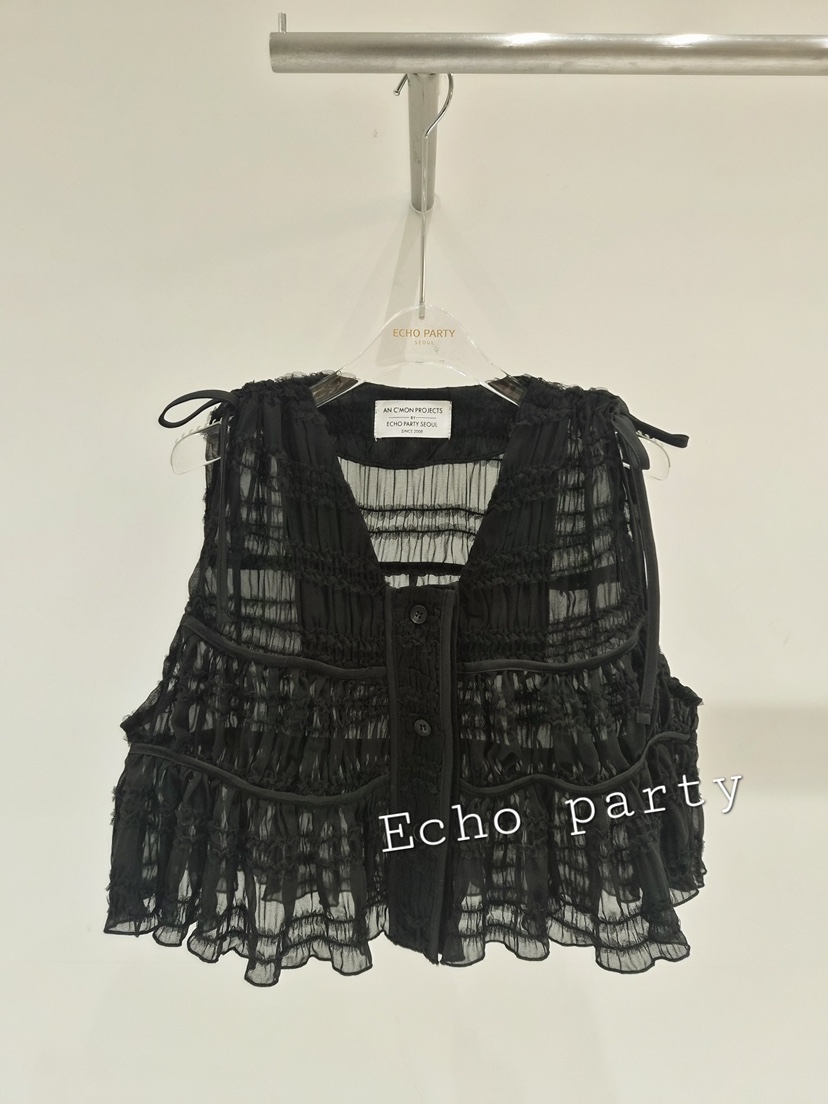 ECHOPARTY東大門代購女裝新款真品26夏季休閑時尚襯衫蕾絲衫ECHOPARTY襯衫/蕾絲衫圖色3