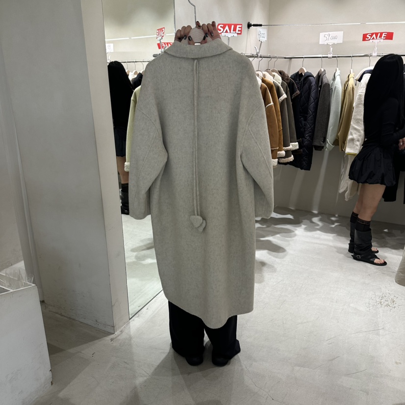 Color B東大門代購女裝新品休閑人氣時尚推薦中長款大衣Color B中長款大衣