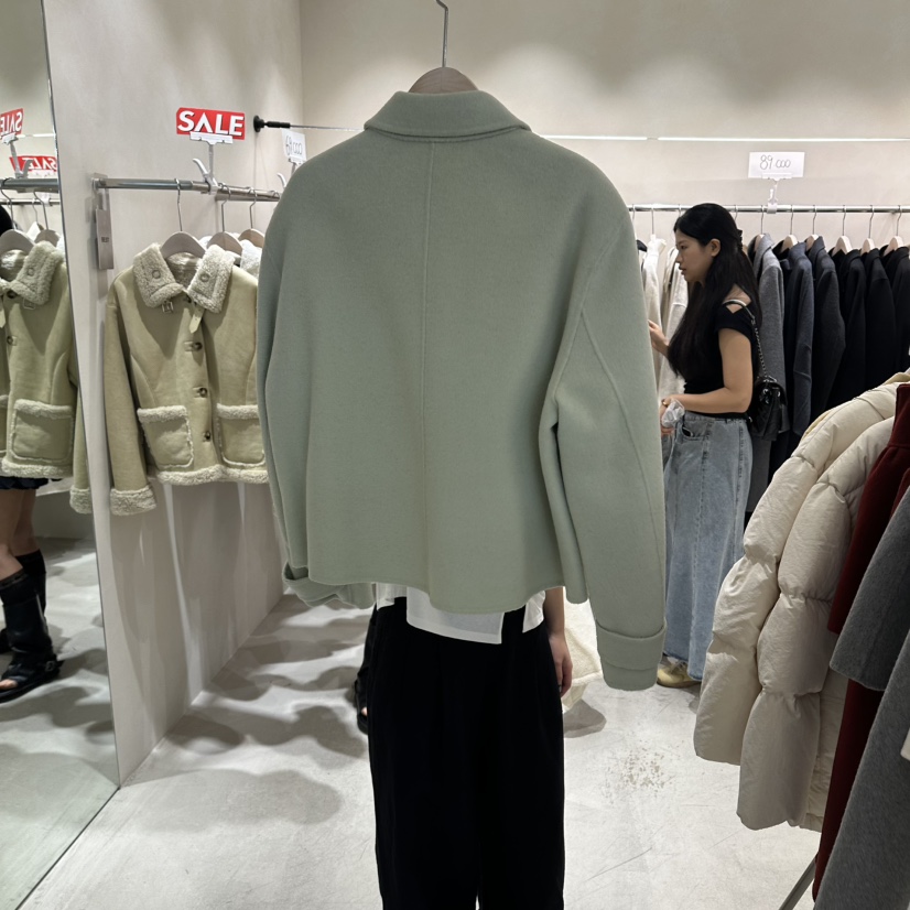 Color B東大門代購女士新品推薦真品熱賣時尚人氣短款大衣Color B短款大衣