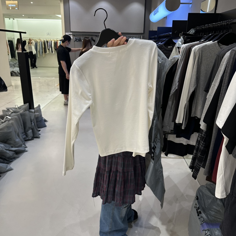 CREDITO東大門直郵女士新款熱賣推薦時尚真品26夏季長袖T恤CREDITO長袖T恤