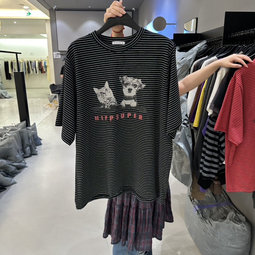 CREDITO韓國直郵女士新品休閑人氣真品26夏季熱賣時尚T恤CREDITOT恤圖色2