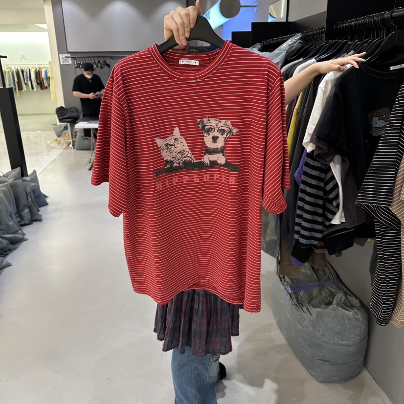 CREDITO韓國直郵女士新品休閑人氣真品26夏季熱賣時尚T恤CREDITOT恤圖色3