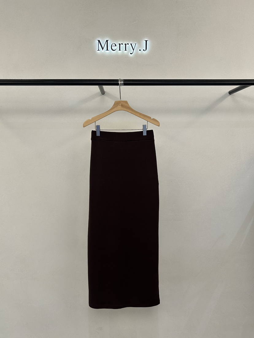 MERRY-J東大門實拍女士新款真品人氣推薦休閑26夏季長裙秋款MERRY-J長裙圖色2酒紅