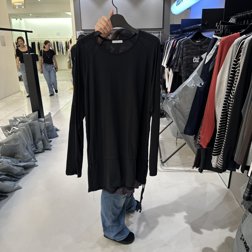 CREDITO東大門實拍女裝新品26夏季時尚人氣熱賣休閑長袖T恤CREDITO長袖T恤圖色3