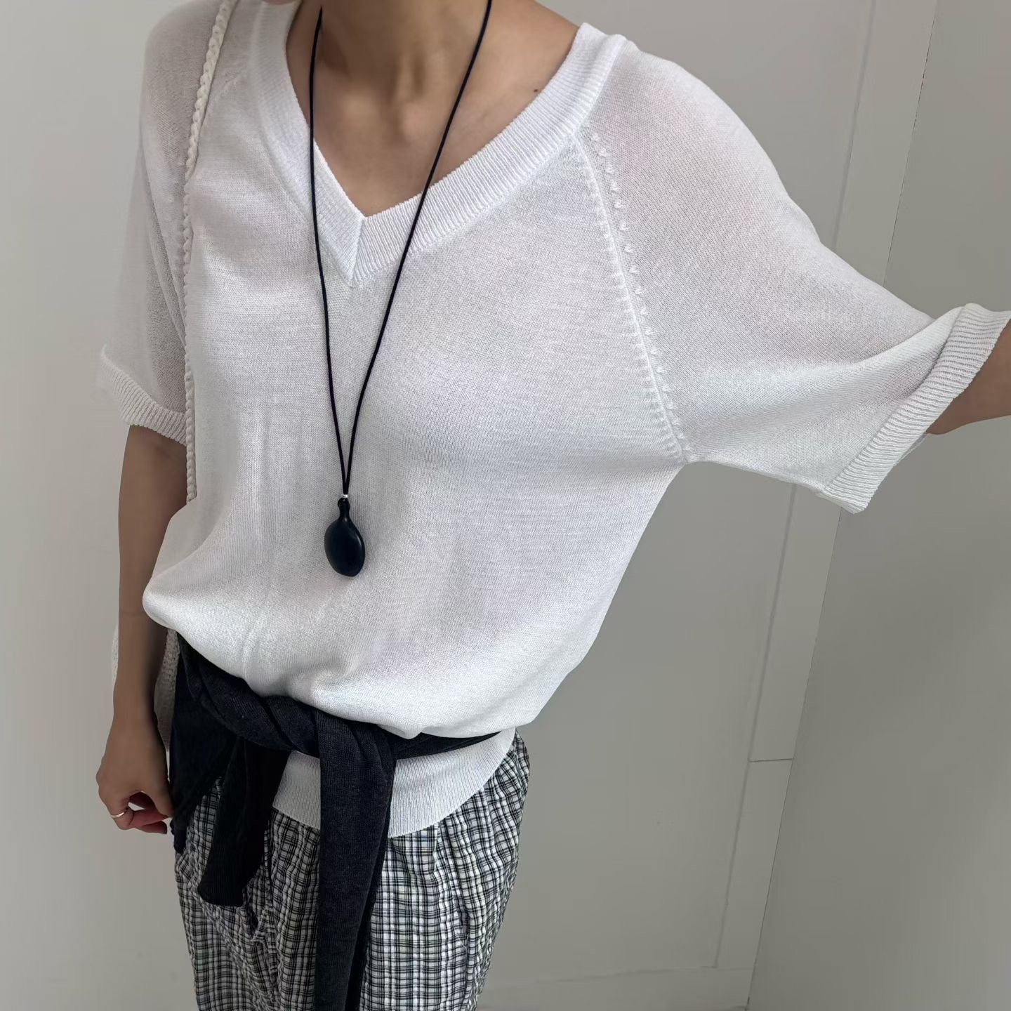 MINIMALGROUND/VIVAGLAM韓國直郵女士新品26夏季針織衫不含配飾MINIMALGROUND/VIVAGLAM針織衫圖色1