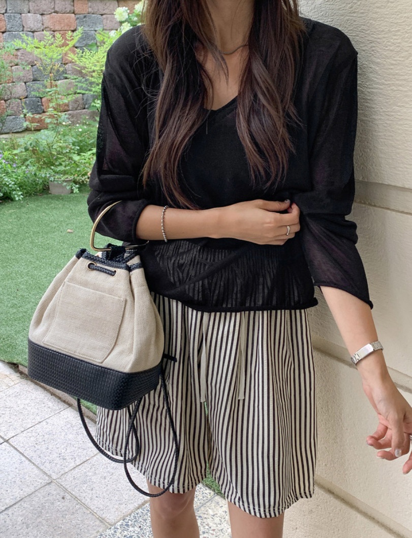 BLACK NOTE東大門代購女裝新款時尚人氣熱賣真品針織衫V領BLACK NOTE針織衫