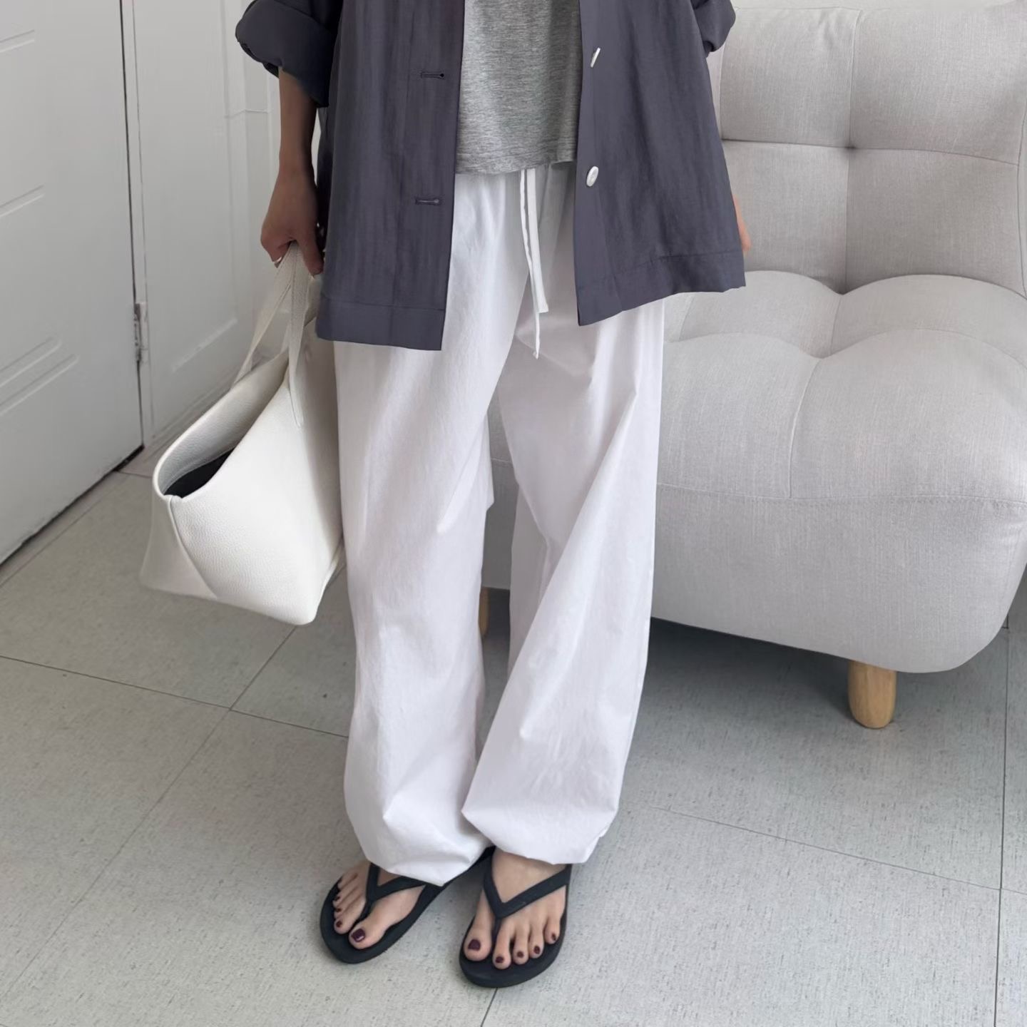 MINIMALGROUND/VIVAGLAM東大門實拍女士新品熱賣時尚休閑褲MINIMALGROUND/VIVAGLAM休閑褲