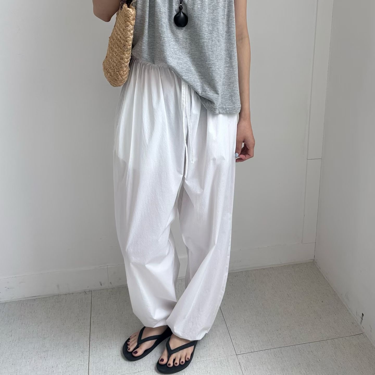 MINIMALGROUND/VIVAGLAM東大門實拍女士新品熱賣時尚休閑褲MINIMALGROUND/VIVAGLAM休閑褲圖色2