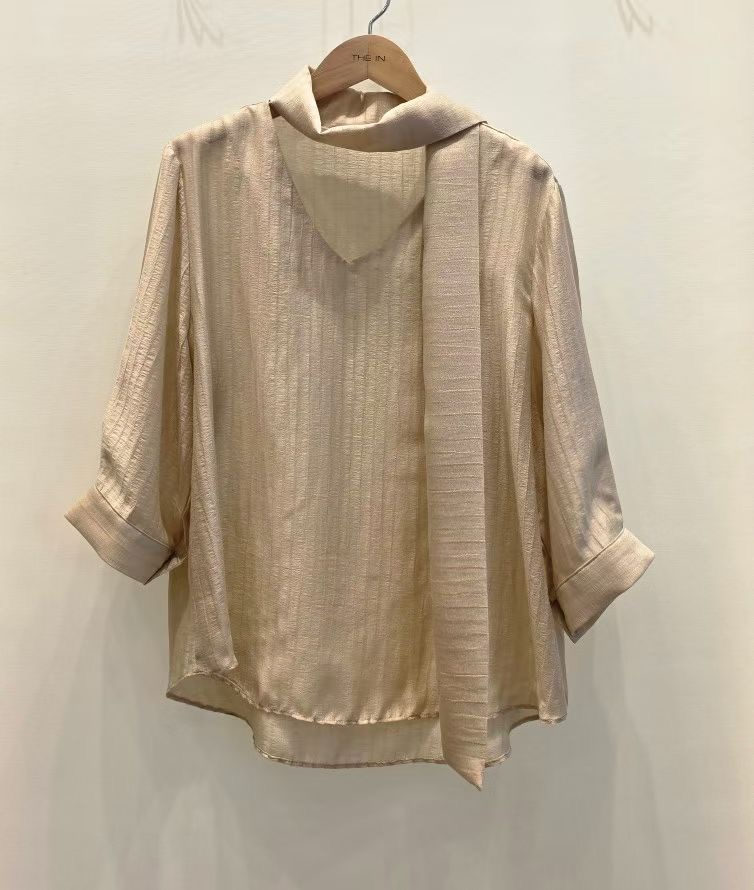 THE IN-더인-T東大門實拍女士新款熱賣襯衫蕾絲衫系帶THE IN襯衫/蕾絲衫圖色2
