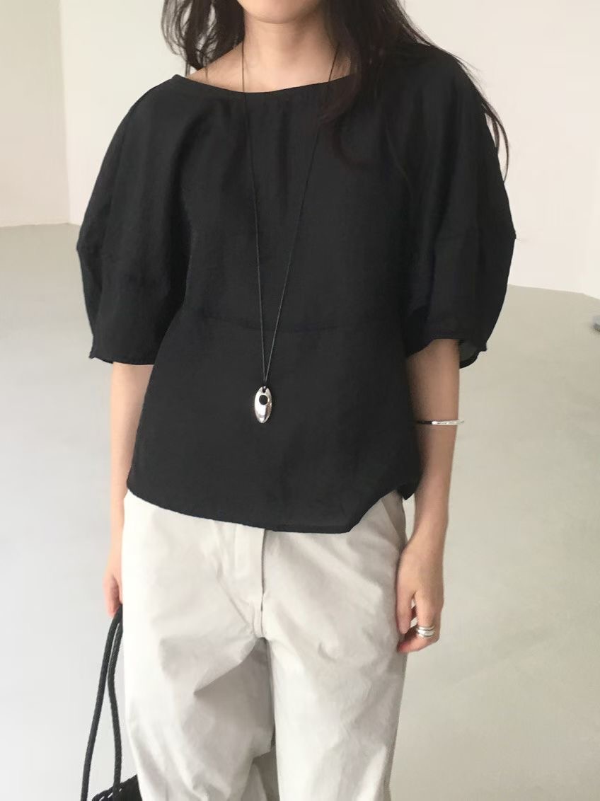 SOIL東大門直郵女士新品真品時尚休閑襯衫蕾絲衫不含項鏈SOIL襯衫/蕾絲衫圖色2