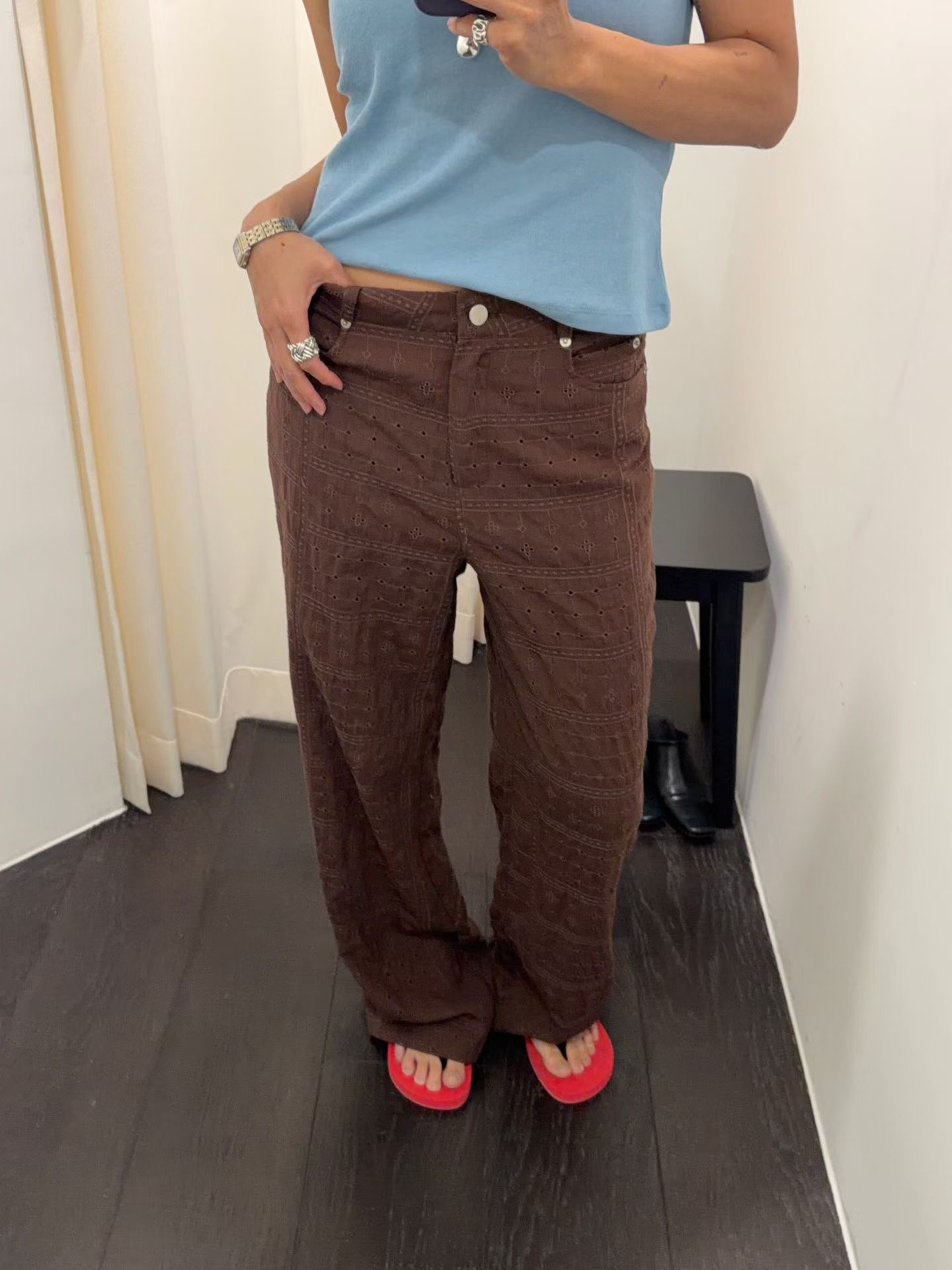 SOIL東大門代購女士新款休閑熱賣26夏季推薦時尚真品休閑褲SOIL休閑褲圖色2