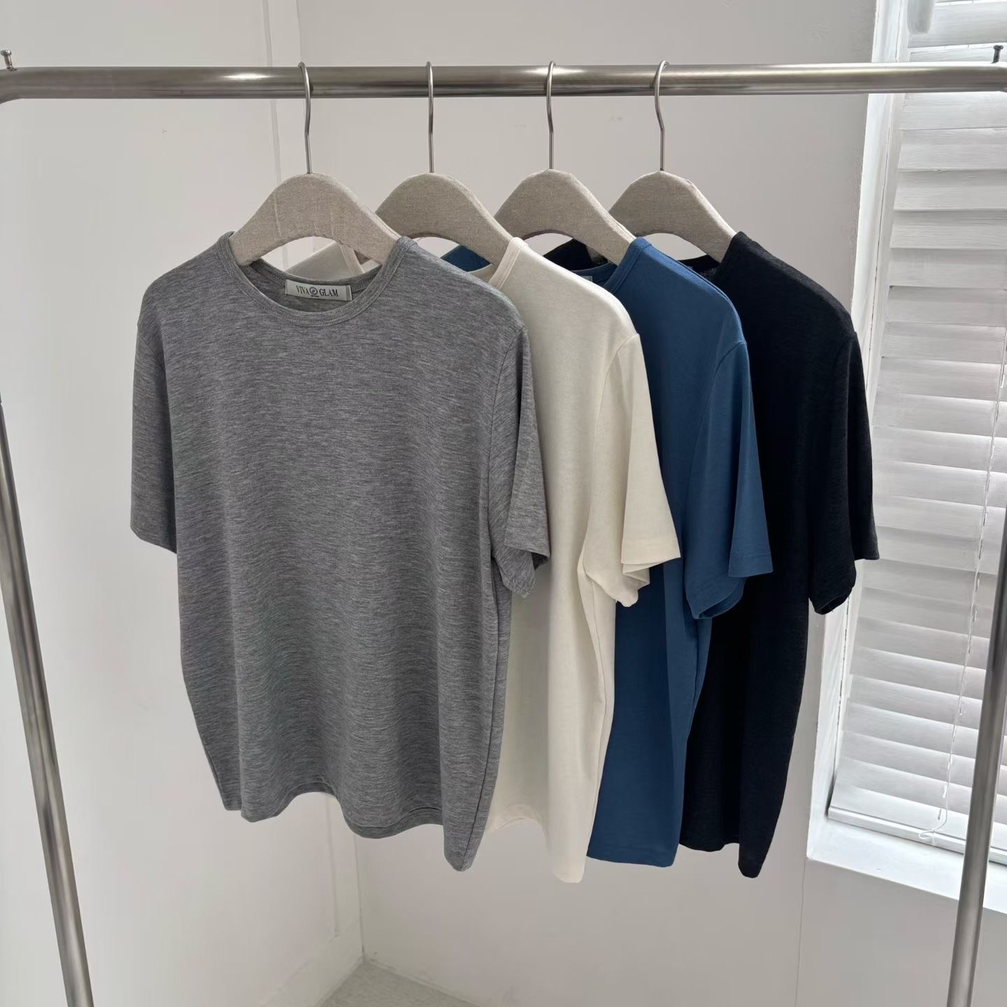 MINIMALGROUND/VIVAGLAM韓國直郵女裝新品真品T恤不含配飾MINIMALGROUND/VIVAGLAMT恤圖色4左四色