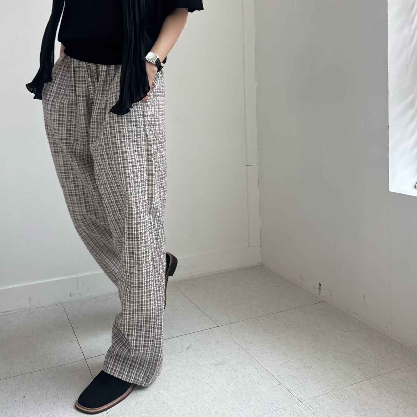 MINIMALGROUND/VIVAGLAM韓國代購女裝新品真品人氣休閑褲MINIMALGROUND/VIVAGLAM休閑褲