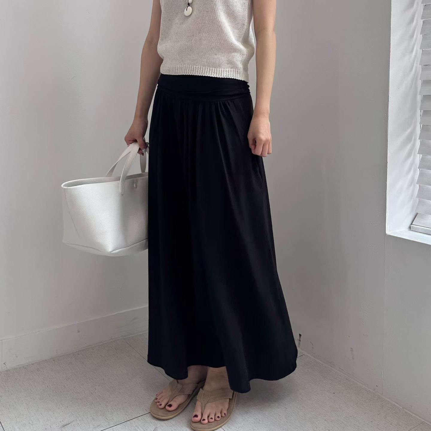 MINIMALGROUND/VIVAGLAM韓國代購女士新品推薦26夏季長裙MINIMALGROUND/VIVAGLAM長裙