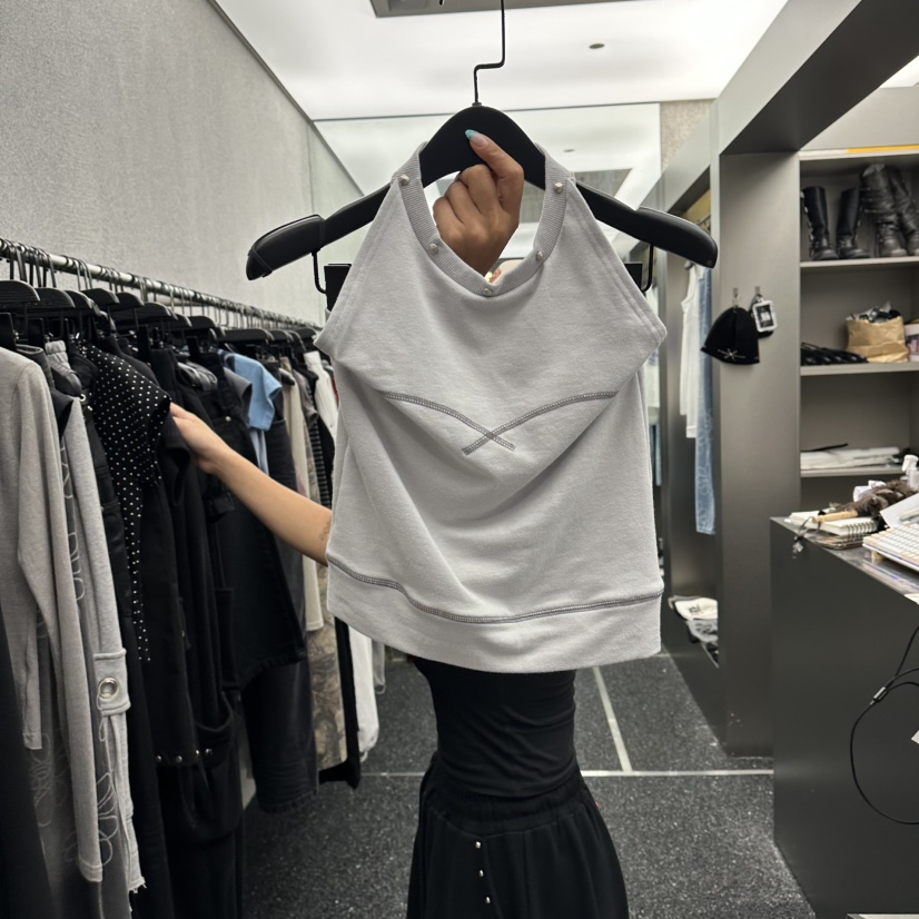 NUEUN韓國代購女裝新款熱賣26夏季真品人氣吊帶背心露背無袖NUEUN/SEEOT吊帶/背心圖色1