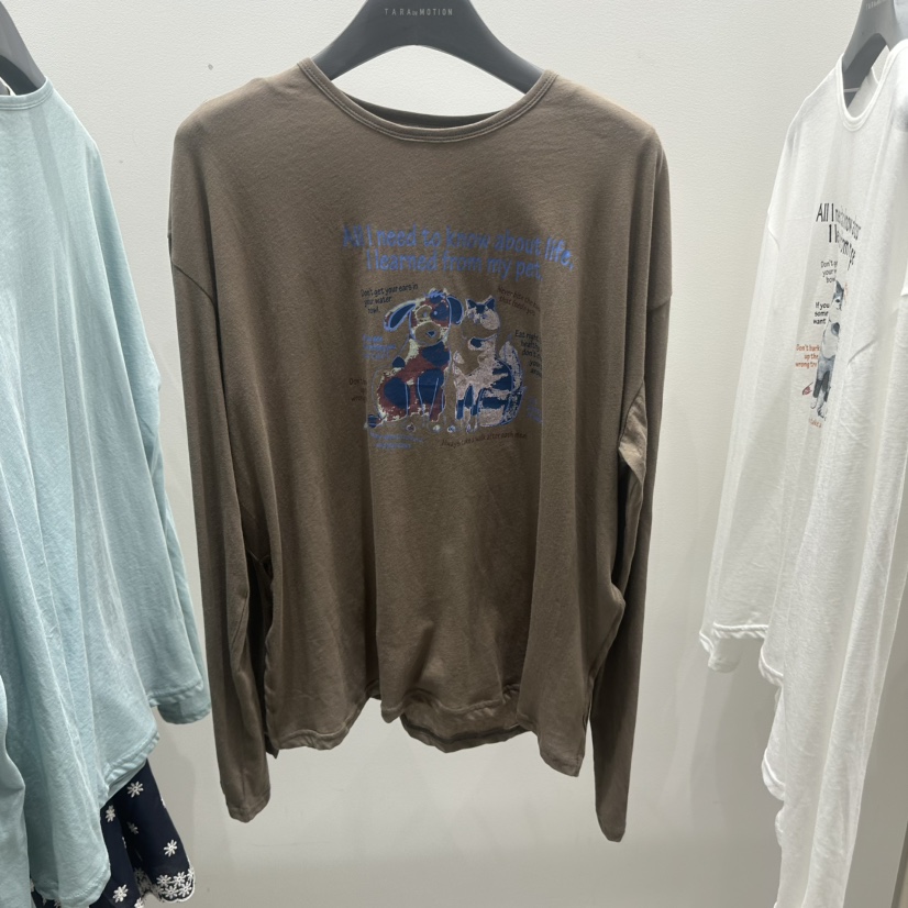 TARABY MOTION東大門直郵女士新品休閑時尚26夏季長袖T恤TARABY MOTION長袖T恤圖色3