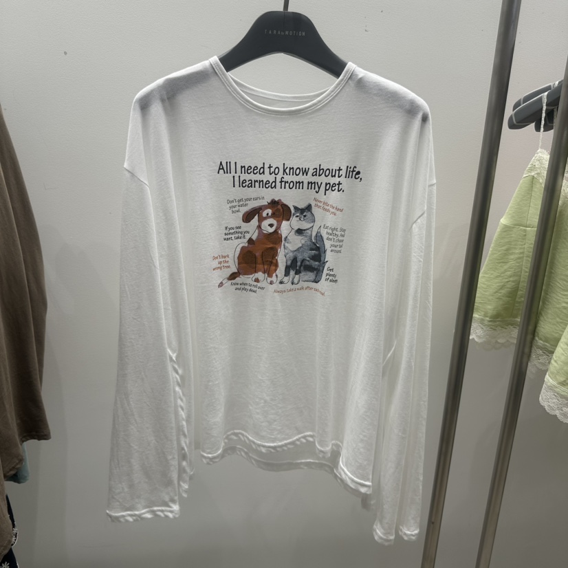 TARABY MOTION東大門直郵女士新品休閑時尚26夏季長袖T恤TARABY MOTION長袖T恤圖色4