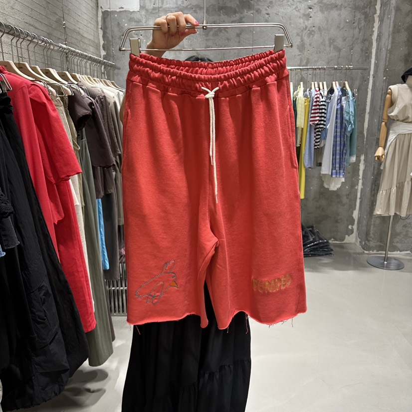 JUNI東大門代購女裝新品26夏季推薦時尚真品熱賣短褲刺繡my juni短褲圖色1