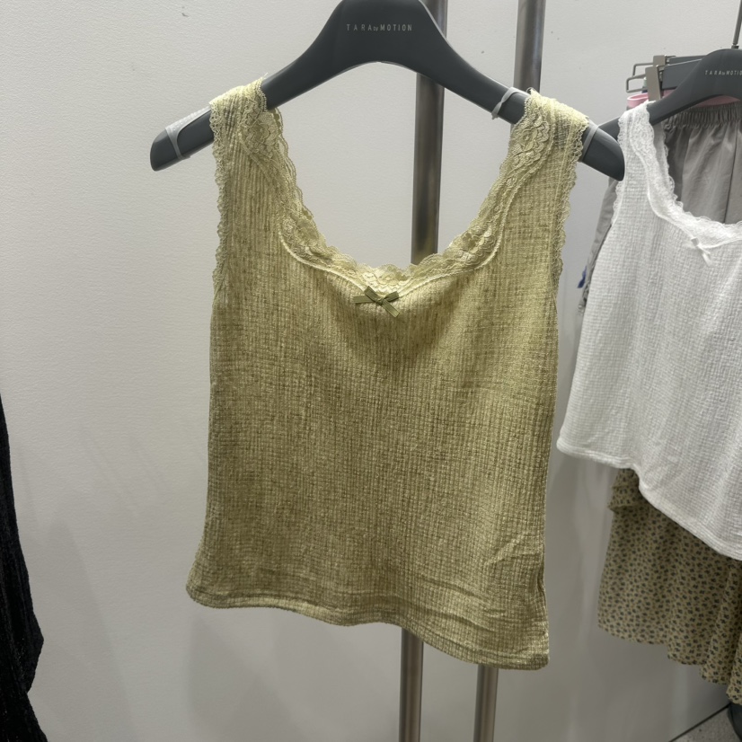TARABY MOTION韓國代購女裝新品休閑熱賣吊帶背心亞麻布TARABY MOTION吊帶/背心圖色1