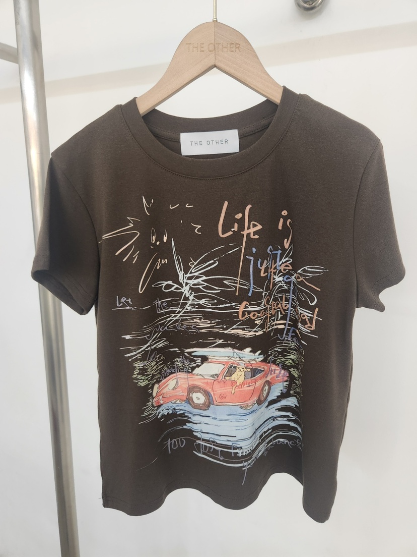 THE OTHER東大門實拍女裝新品26夏季休閑時尚真品T恤氨綸THE OTHERT恤圖色3