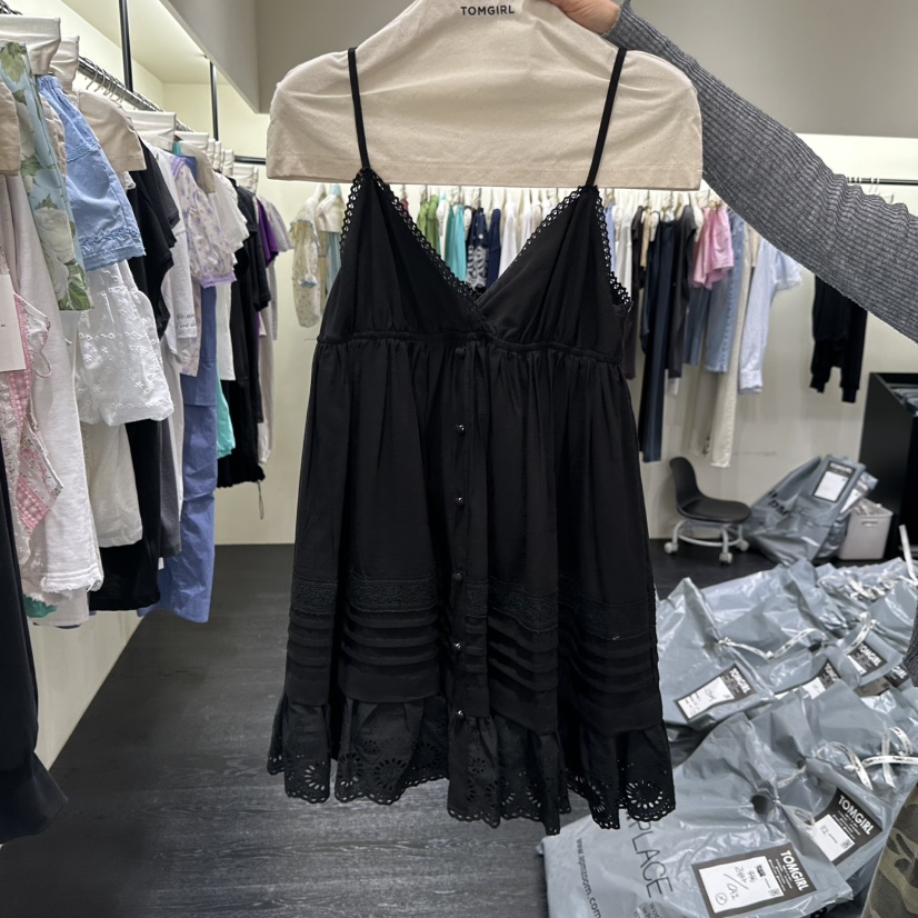 TOMGIRL韓國代購女裝新款熱賣真品26夏季休閑人氣推薦連衣裙TOMGIRL連衣裙圖色2