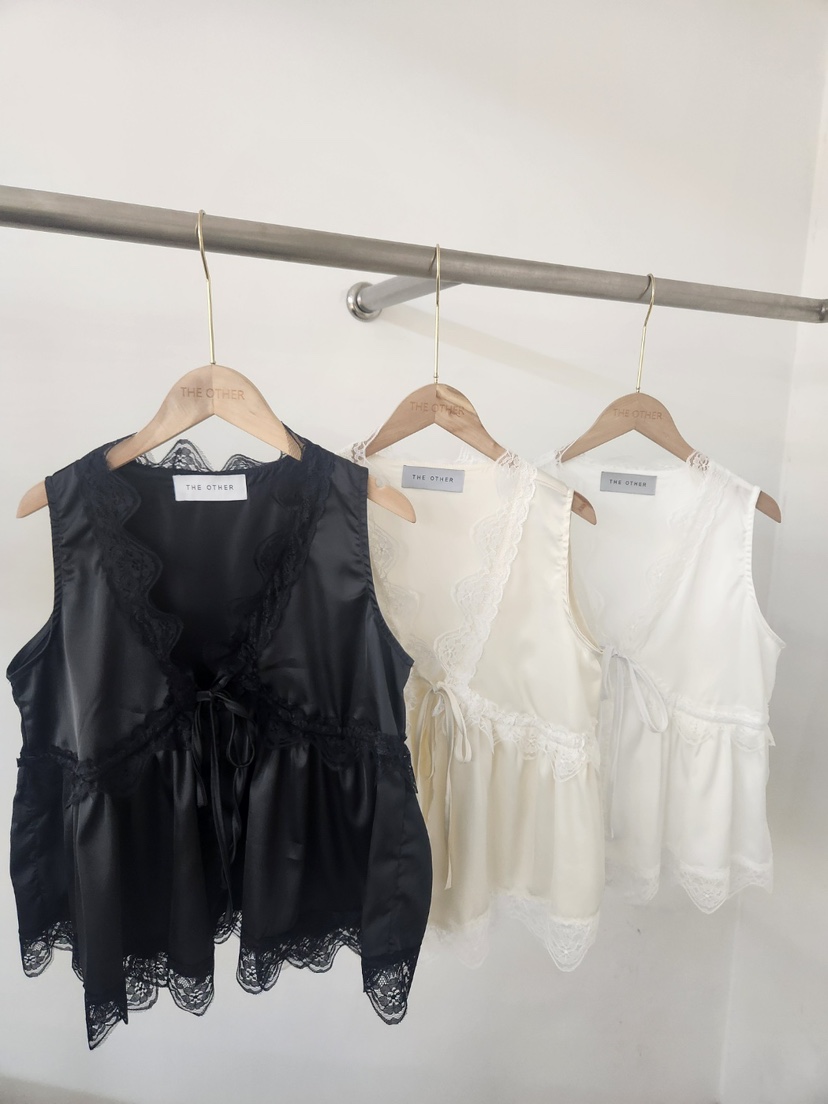 THE OTHER韓國直郵女士新品26夏季休閑真品吊帶背心緞面THE OTHER吊帶/背心