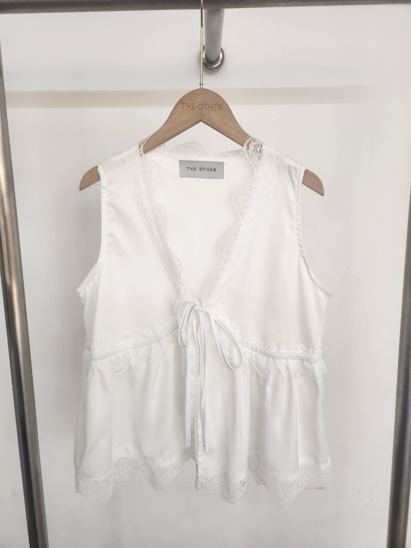 THE OTHER韓國直郵女士新品26夏季休閑真品吊帶背心緞面THE OTHER吊帶/背心圖色3白色
