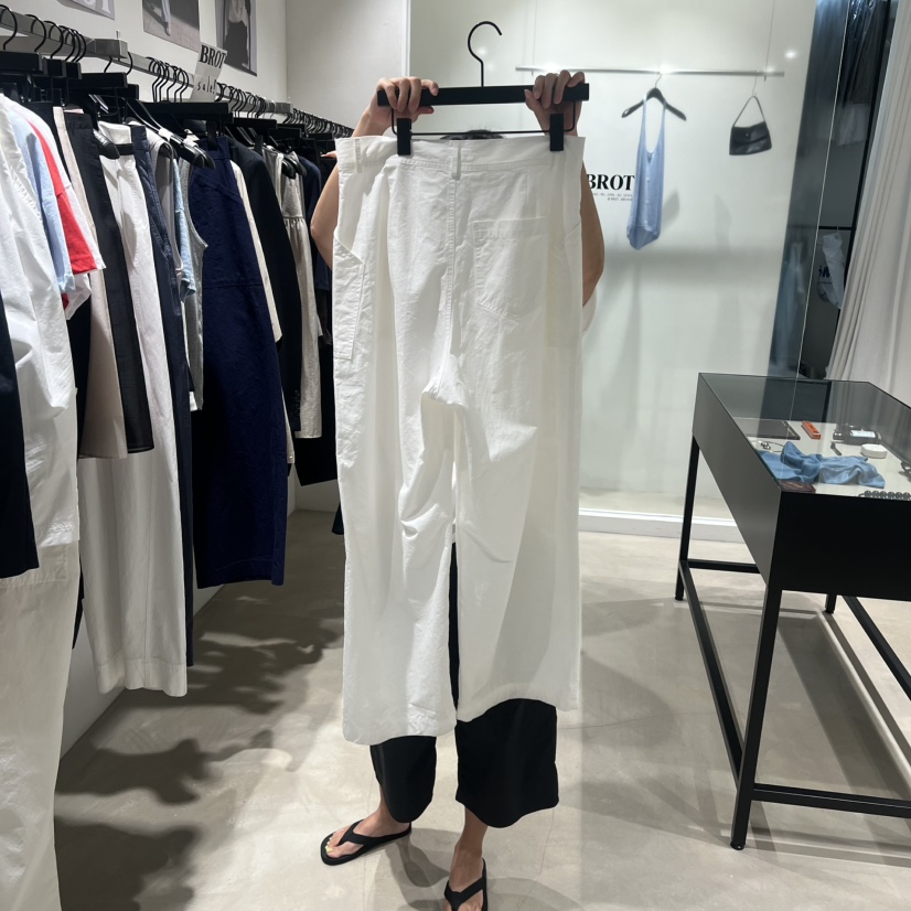 BROT韓國直郵女裝新款熱賣26夏季時尚休閑人氣休閑褲口袋BROT休閑褲