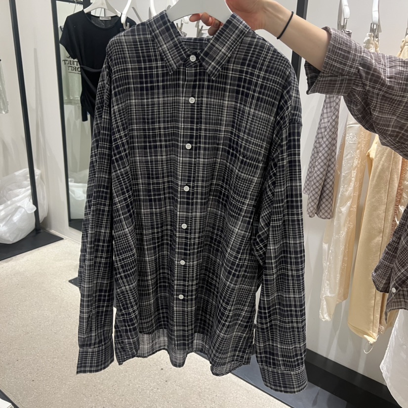 MUCH MORE/JACKPOT東大門代購女士新款休閑襯衫蕾絲衫格子MUCH MORE/JACKPOT襯衫/蕾絲衫圖色2
