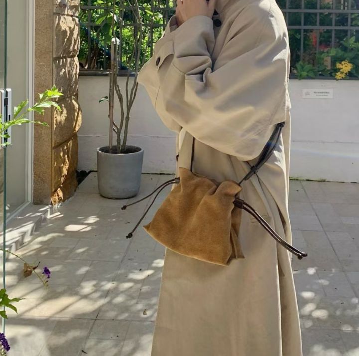 TROUVAILLE東大門直郵女士新品人氣真品單肩斜跨包牛皮絨TROUVAILLE單肩/斜跨包
