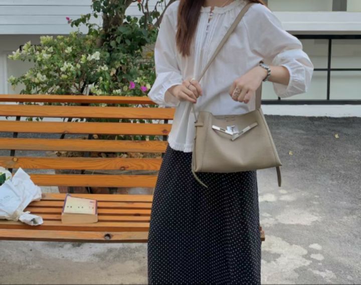 TROUVAILLE東大門實拍女裝新款26夏季真品單肩斜跨包牛皮TROUVAILLE單肩/斜跨包