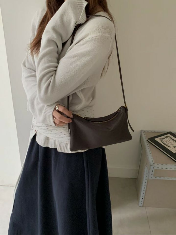TROUVAILLE東大門直郵女士新品人氣26夏季單肩斜跨包牛皮TROUVAILLE單肩/斜跨包