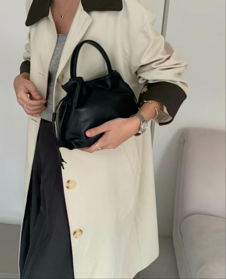 TROUVAILLE東大門直郵女士新款真品人氣時尚單肩斜跨包牛皮TROUVAILLE單肩/斜跨包