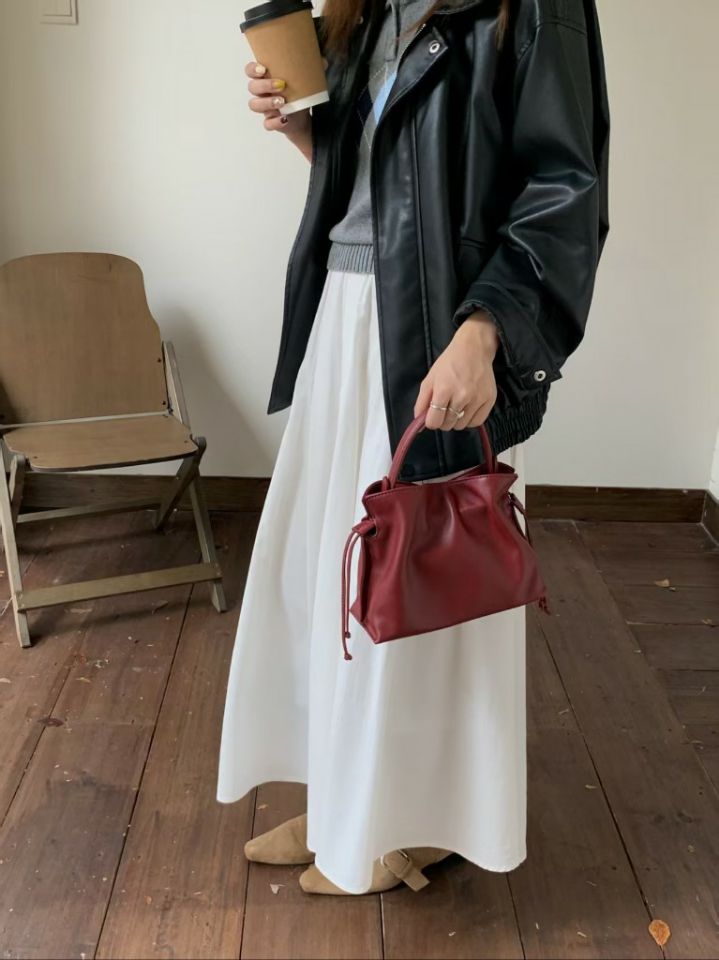 TROUVAILLE東大門直郵女士新款真品人氣時尚單肩斜跨包牛皮TROUVAILLE單肩/斜跨包