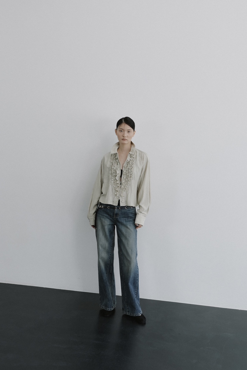 STAGE韓國直郵女士新品時尚推薦人氣熱賣26夏季襯衫蕾絲衫STAGE襯衫/蕾絲衫