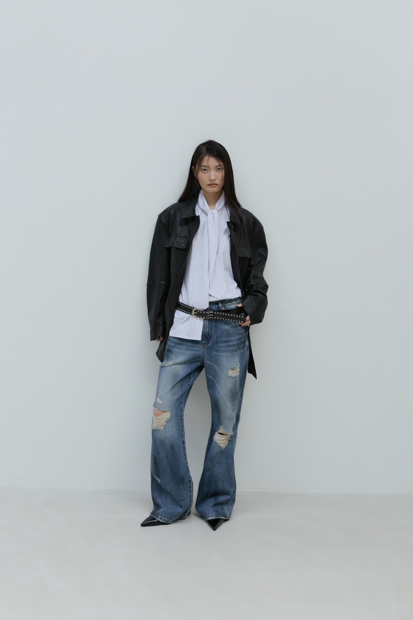 STAGE東大門實拍女裝新品推薦26夏季時尚人氣休閑皮衣皮革STAGE皮衣