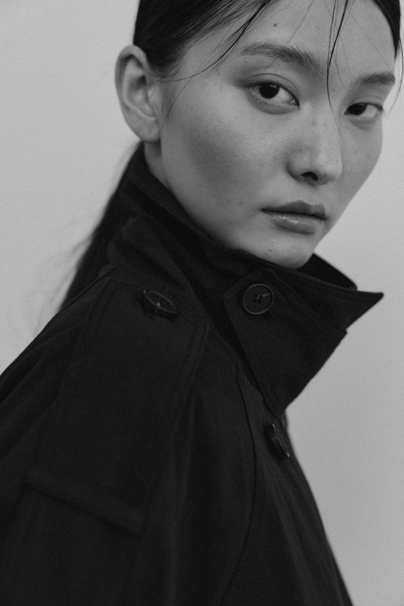STAGE韓國直郵女士新品熱賣人氣推薦真品休閑長款風衣含腰帶STAGE長款風衣
