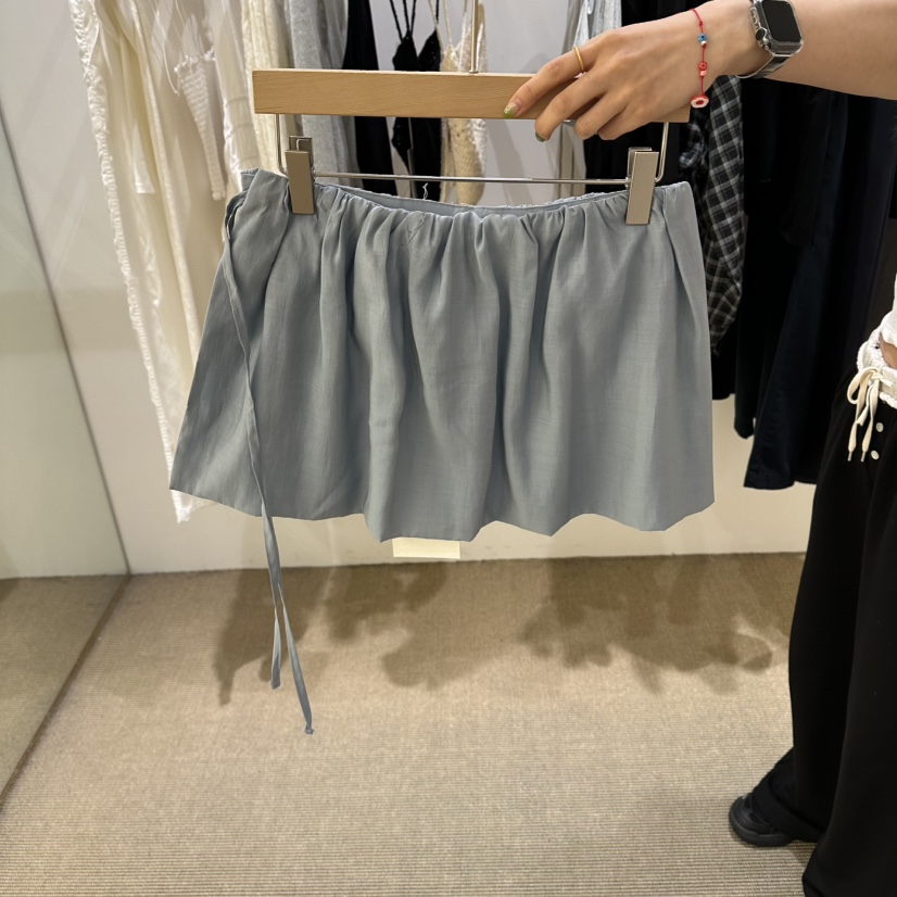 VEGETABLE東大門實拍女士新品熱賣時尚人氣26夏季短裙天絲VEGETABLE短裙