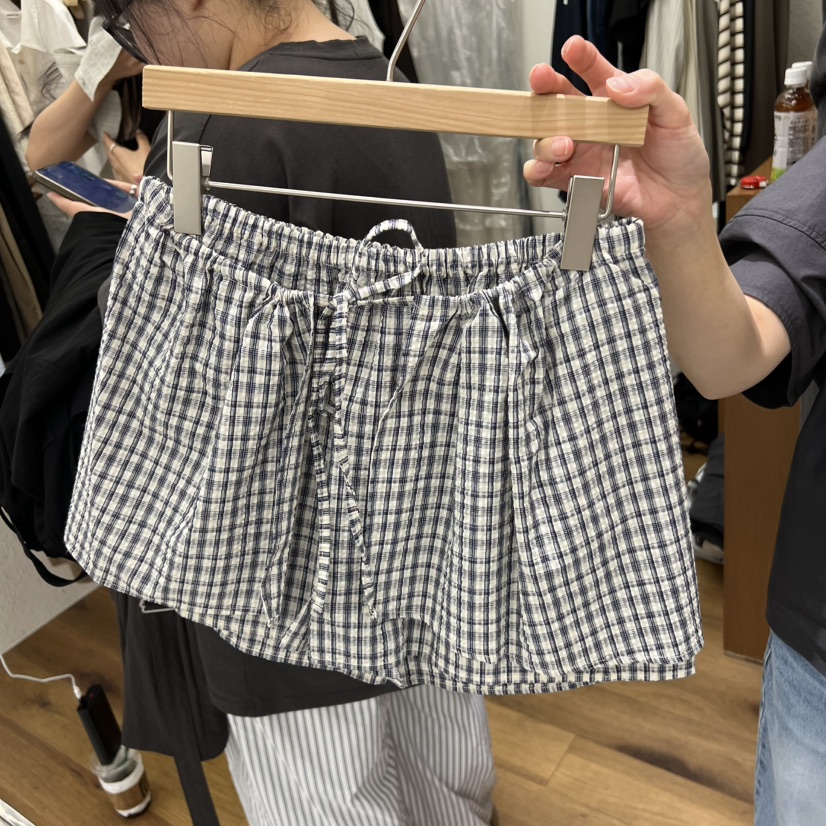 ROMANTICIZE東大門實拍女士新品真品時尚熱賣推薦裙褲格子ROMANTICIZE裙褲圖色2