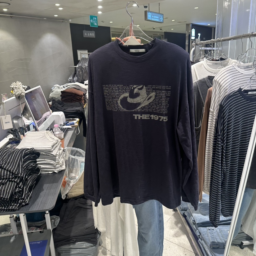 HERTZ-P韓國直郵女裝新品時尚真品熱賣推薦人氣26夏季長袖T恤HERTZ-P長袖T恤圖色2