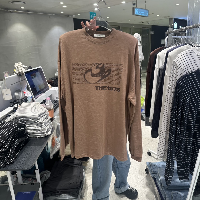 HERTZ-P韓國直郵女裝新品時尚真品熱賣推薦人氣26夏季長袖T恤HERTZ-P長袖T恤圖色3