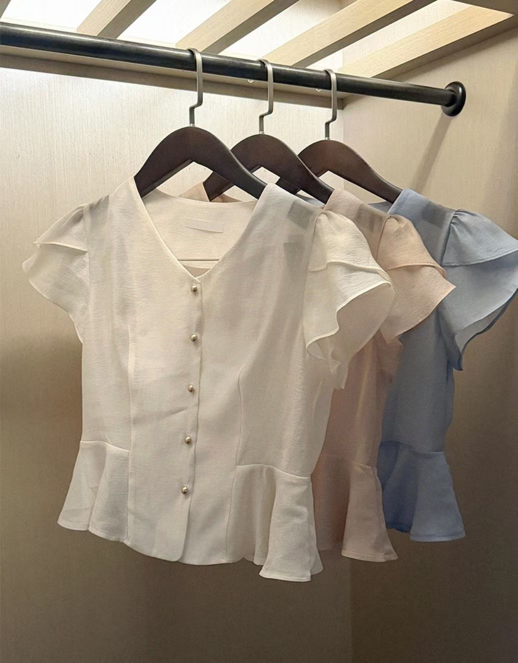 GUNNY GIRLS-거니걸스-T東大門實拍女士新品26夏季襯衫蕾絲衫GUNNY GIRLS襯衫/蕾絲衫