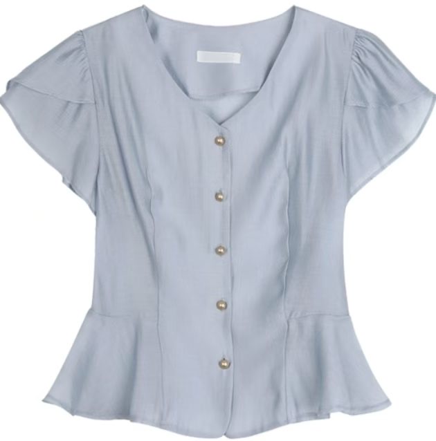 GUNNY GIRLS-거니걸스-T東大門實拍女士新品26夏季襯衫蕾絲衫GUNNY GIRLS襯衫/蕾絲衫圖色2