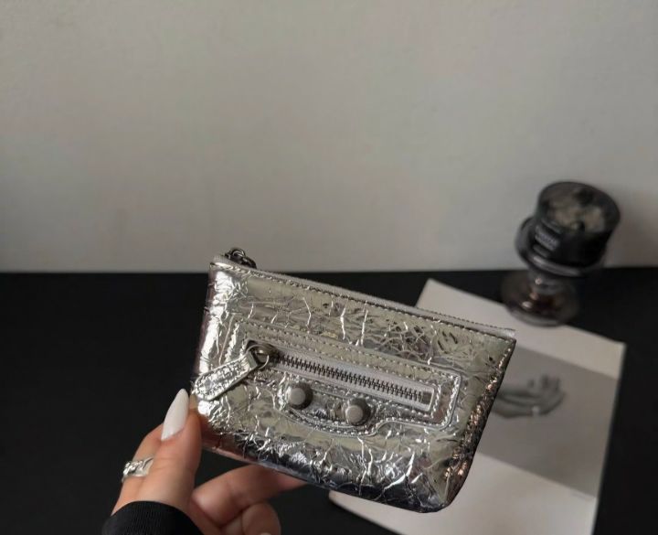 TROUVAILLE東大門實拍女裝新款真品錢包卡包零錢包牛皮拉鏈TROUVAILLE錢包/卡包/零錢包
