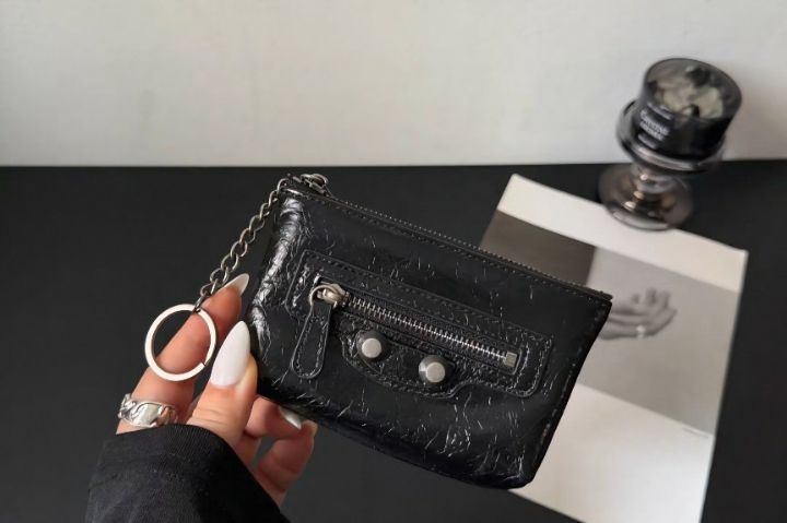 TROUVAILLE東大門實拍女裝新款真品錢包卡包零錢包牛皮拉鏈TROUVAILLE錢包/卡包/零錢包