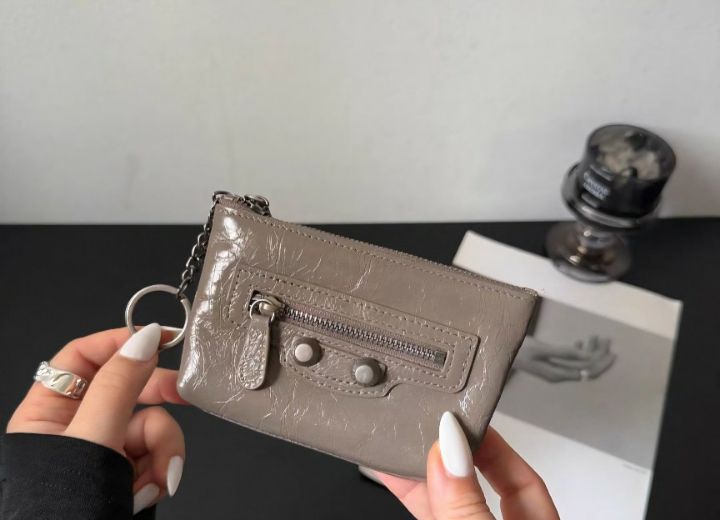 TROUVAILLE東大門實拍女裝新款真品錢包卡包零錢包牛皮拉鏈TROUVAILLE錢包/卡包/零錢包